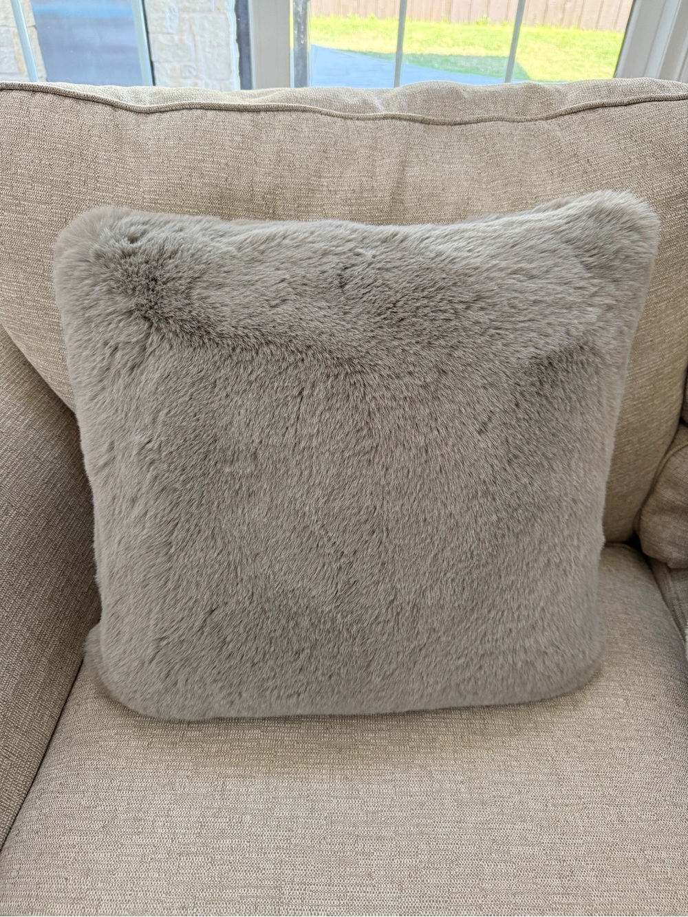 Ugg mammoth faux fur throw pillow